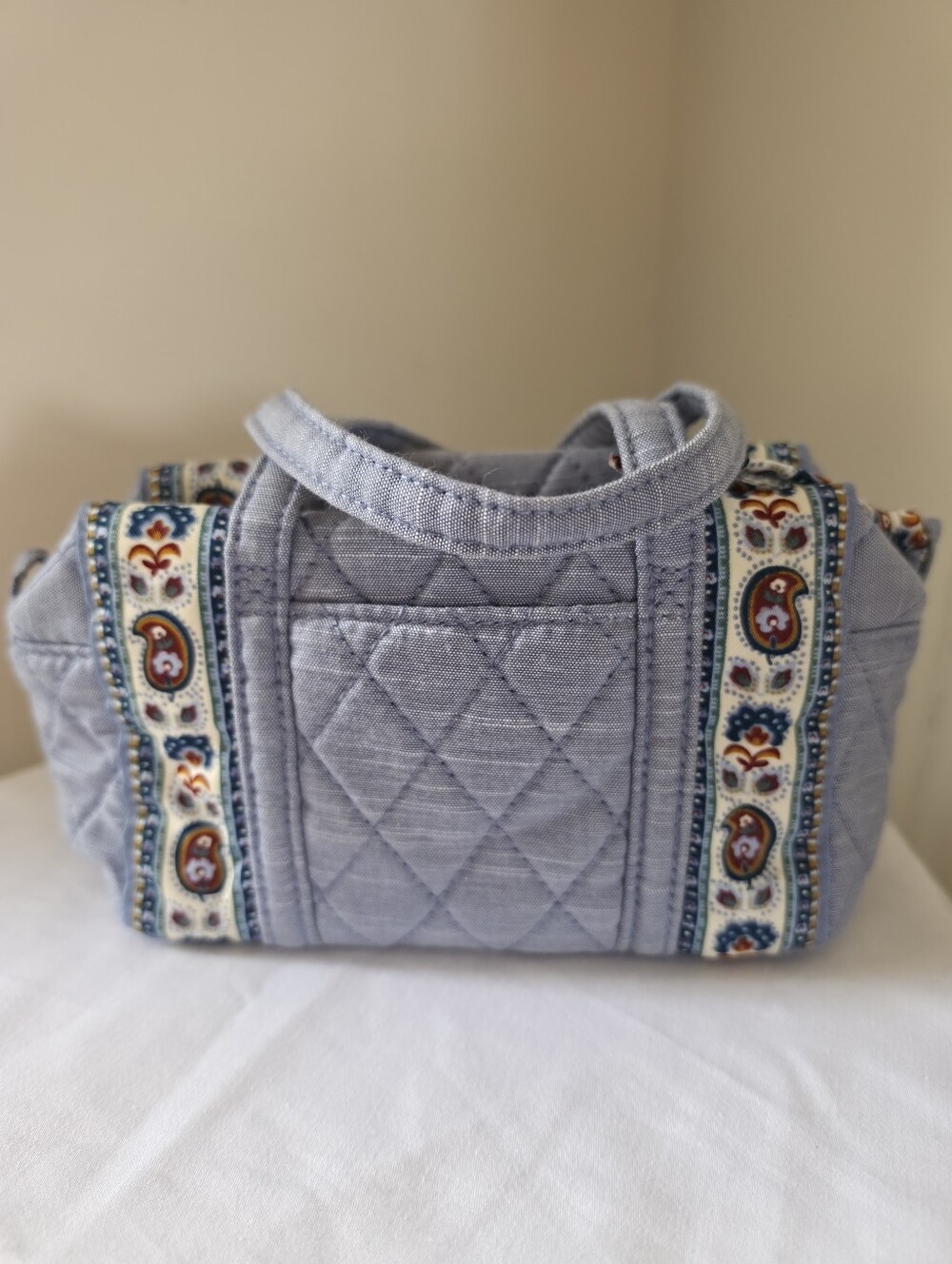 Vera Bradley Mini Original Duffel Crossbody in Chambray